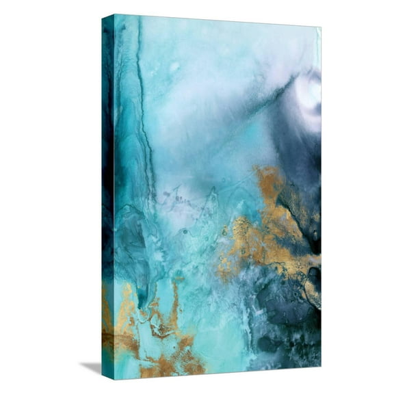 Art.com Gold Under the Sea I Stretched Canvas Print Wall Art by Eva Watts, 12" x 18"