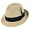 Tan, variant on Toyo Straw Braid Trilby Fedora Hat - XXL - Black