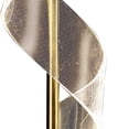 thumbnail image 3 of Benjara Melly 19" Table Lamp- LED Swirl Ribbon Design- Acrylic- Antique Brass, 3 of 7