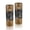 Brown, variant on Flourished Plumeria Flower Brown Cylindrical Mango Tree Wood Set of 2 Vase