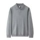thumbnail image 1 of pstuiky Camisas de manga larga abrigadas para hombre, Top informal holgado de color liso con medio botón y mangas largas y cuello vuelto para hombre tops de invierno para hombre xxxxxl, 1 of 5