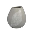 thumbnail image 1 of Vase à Bulbes avec Motif de Feuilles&44; Gris, 1 of 1