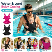 2026 NEW Baby Carrier - Premium Neoprene Ergonomic for Warm & Safe Water & Land Fun (4-24 Months) - Adjustable Infant & Toddler Harness – Summer & Winter Baby Carrier