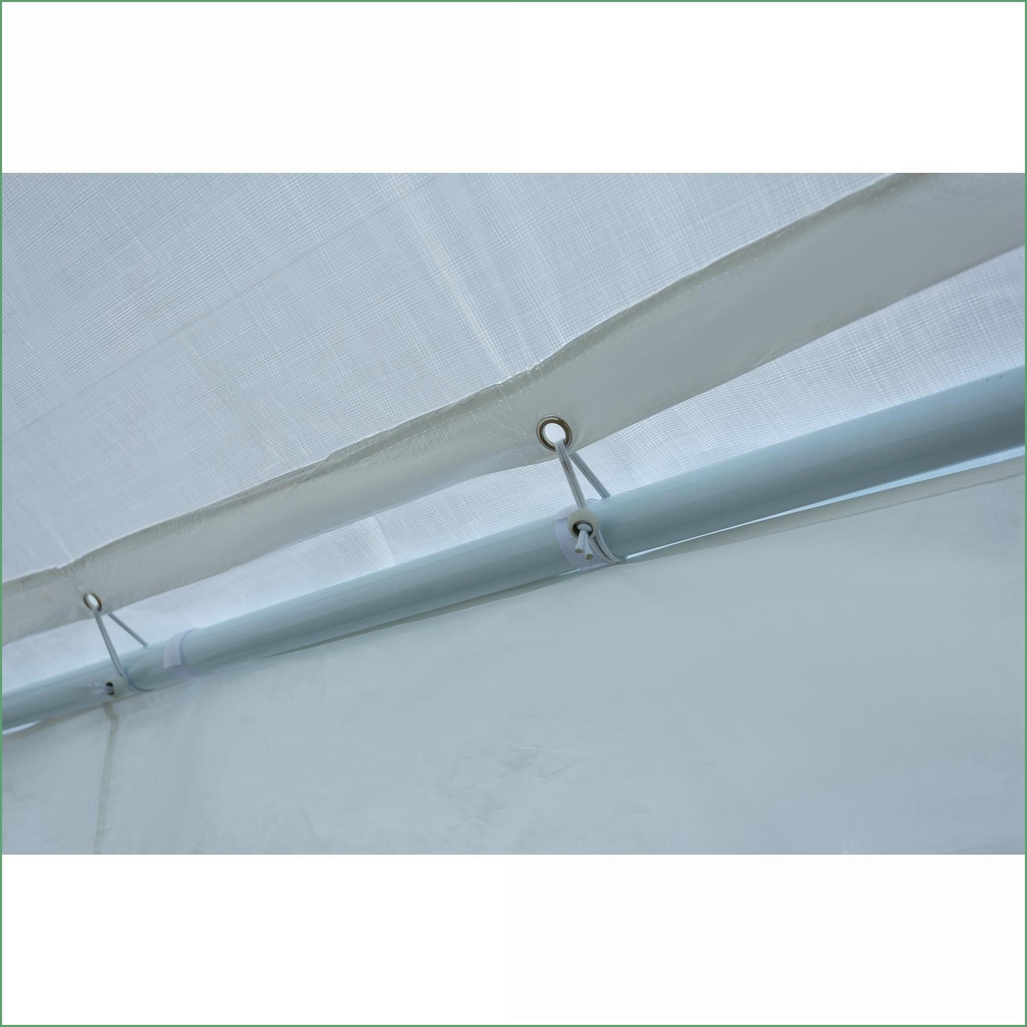 Carports | 10'x20'x9' Heavy Duty Car Shelter Canopy for Parking, Parties Outdoor Events | off-white | Steel