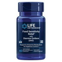 Life Extension, Food Sensitivity Relief with Diamine Oxidase (DAO), 4.3 mg, DAO supplement, alleviates occasional GI discomfort, 60 delayed release capsules