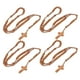 thumbnail image 1 of JUEGO DE ROSario de Madera, 10 piezas de collar Católico, Cuentas de Oraciónis protestantes y cuentas Talladas de Madera n atural Con Crucuz de Jesús, Cuello de Rosario, 1 of 7