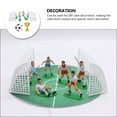 thumbnail image 2 of 1 juego de decoración para tartas de fútbol, decoración de tartas con temática de fútbol, decoraciones de paisajes, figura de fútbol en miniatura, 2 of 8