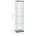 thumbnail image 4 of vidaXL Armoire de Rangement Verre Trempé Noir, 4 of 5