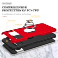 thumbnail image 2 of JTCASES for Googl Pixel 8 Pro Case, Car Mount Bracket 2-layer Hybird Shockproof PC TPU Anti-fall Slim Fit Lightweight Magnetic Cover for Googl Pixel 8 Pro - Red, 2 of 7