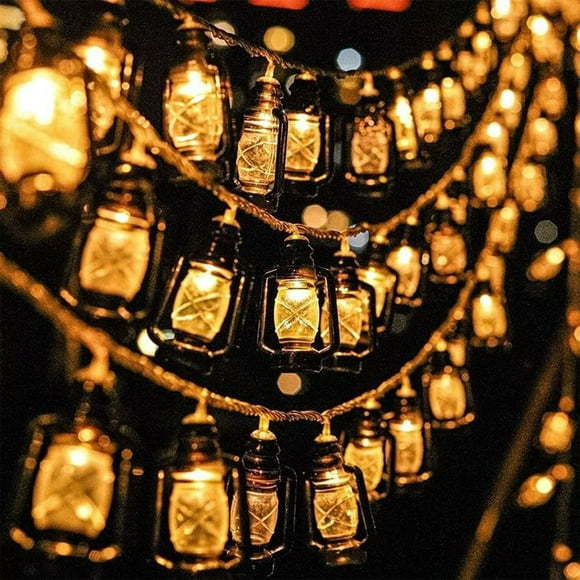 UsRHHA LED Cylinder String Lights, 500cm Solar Powered Outdoor Indoor Decoration, Christmas Party Garden Courtyard Lighting