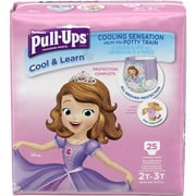 Pull-Ups Girls' Cool & Learn Training Pants, Size 2T/3T, 25 Pants