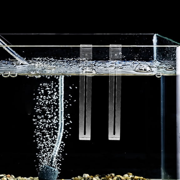 Hemoton 2pcs Clear Hooks for Aquarium Turtle Basking Platform Hooks Fish Tank Hanger Adjustable Hooks for Aquarium Plants Boxes Multipurpose Hangers