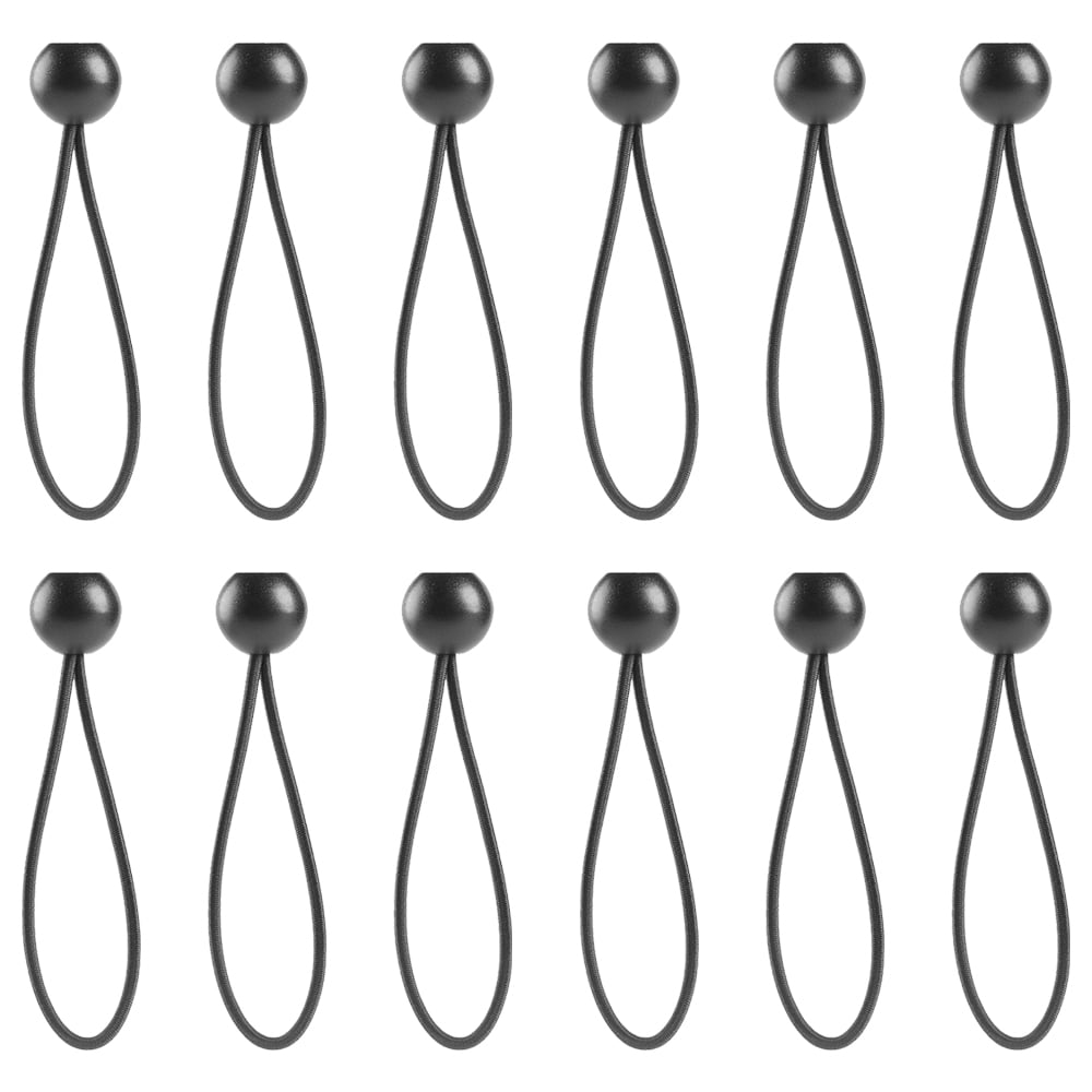 Black Elastic String Canopy Tarp Tie Down Straps Tent Fix Rope