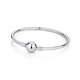 thumbnail image 1 of Original 925 Sterling Silver Bracelets Bangles Crystal Ball Love Heart Clasp Beads Charms Moments Bracelet For Women DIY Jewelry, 1 of 5