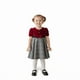 thumbnail image 1 of Vestido Navideño de Terciopelo con falda a cuadros abrigadora para Bebé FLORY 0120, Rojo, 1 Año, 1 of 5