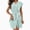 Green, variant on Women's Solid White Piping V Neck Sleeveless Midi Bath Robe, Water Absorbent Quick Dry Loose Loungewear Sleep Gown with Pockets Belt Pink Free Size