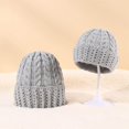 thumbnail image 3 of Txlixc Beanies Match, Sombrero de ganchillo de punto sólido de invierno, adecuado para la familia, el bebé, la madre, el padre Txlixc  moda, 3 of 9