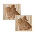 thumbnail image 1 of Oleegame 2PC Cookie Mold Cookie Molds Provences Rose Cookie Stamp Embossing Molds Craft Decorating Baking Tool, 1 of 3