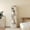 White, variant on Yowos Rotating Bookshelf, 5 Tier Small Bookcase Corner Shelves Display Storage Tower Space-Saving Revolving for Small Space, Natural Color