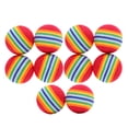 thumbnail image 2 of Pelota de tenis para mascotas 10 Uds. pelotas de juguete de arcoíris suaves ligeras para mascotas gatos perros Hugtrwg Para estrenar, 2 of 5