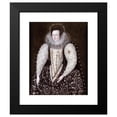 thumbnail image 2 of Robert Peake the Elder 12x14 Black Modern Framed Museum Art Print Titled - Frances, Lady Reynell, of West Ogwell, Devon (circa 1595), 2 of 5