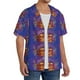 thumbnail image 2 of Fotbe Peace And Love Camisa Estampada de Manga Corta para Hombre, Casual de Verano, Estilo Playero, Sin Arrugas-Large, 2 of 5