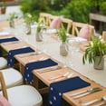 thumbnail image 3 of Pink Flower Cloth Napkins, Japanese Style Floral Navy Blue Washable and Reusable Dinner Napkins Set of 8, Table Napkin for Kitchen Party Birthday Wedding Hotel Housewarming 20"x20", 3 of 8