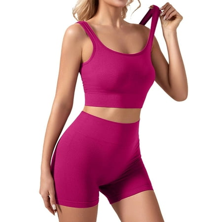 LARUYEKO New Gathering Lingerie Women s No Steel Ring Sports Yoga Bra Fitness Shockproof Comfortable Tank Top Set Package Underwear Men Women s Lingerie Set Stretchy Lace Bandeau Bra Underwear Set