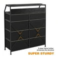 thumbnail image 3 of Open Box 8 Drawer Wood Top Storage Organizer w/ 2 Additional Drawers,, 3 of 12