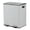 White, variant on Dual 2 x 5.3 gal (2 x 20L) Stainless Steel Trash Can with Recycling Bin, Soft-Close Lid, Foldable Step-on Pedal, Removable Plastic Inner Buckets, Garbage Bin for Kitchen or Office