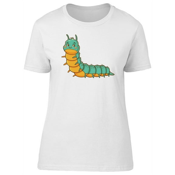 Cute Colorful Caterpillar Worm T-Shirt Women -Image by Shutterstock, Female x-Large