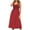 Red-A, variant on Summer Dresses for Women Causal Button Sling Sleeveless Printed Halter Dress