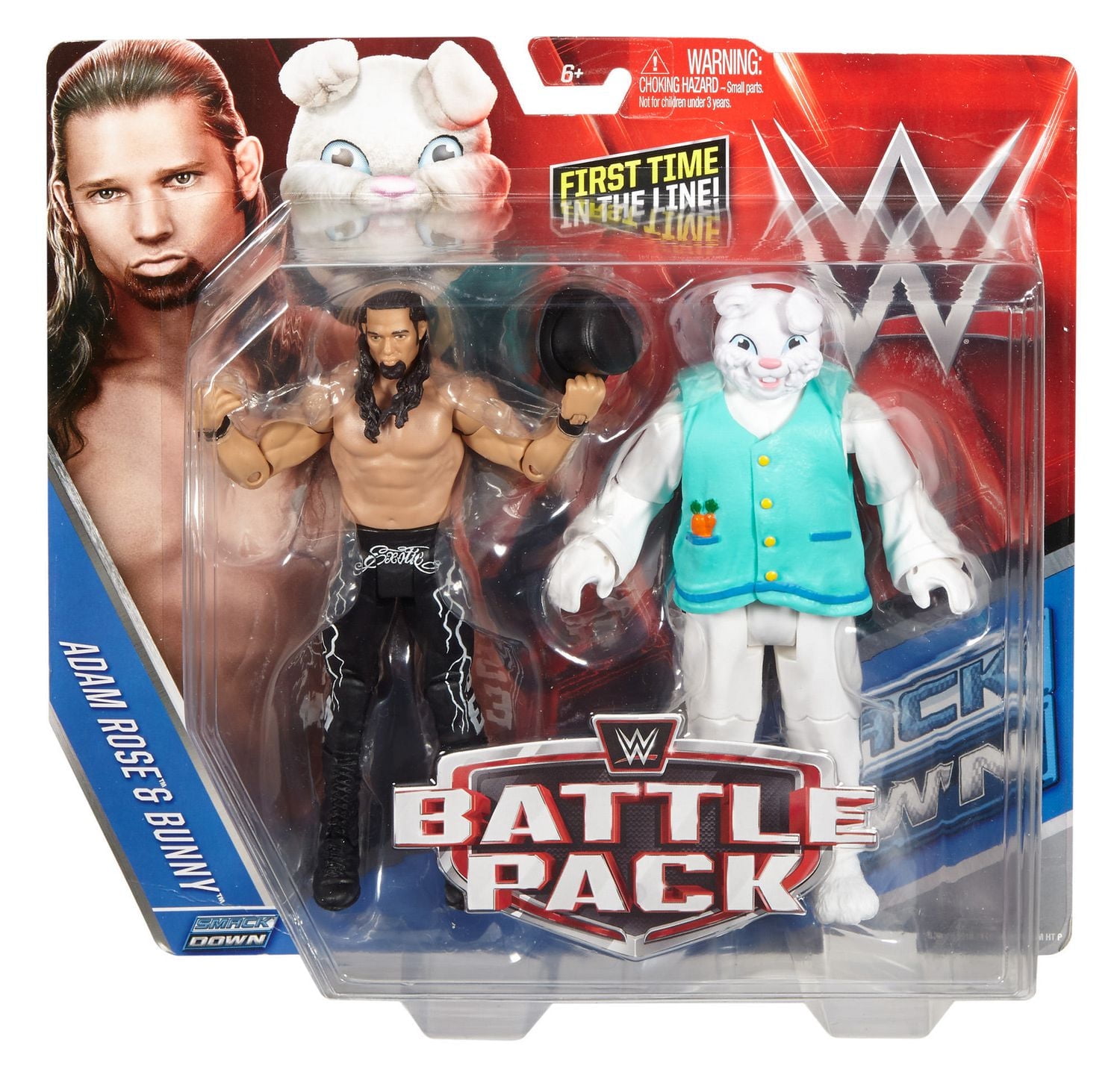 WWE Battle Adam Rose And Bunny Figures, 2-Pack