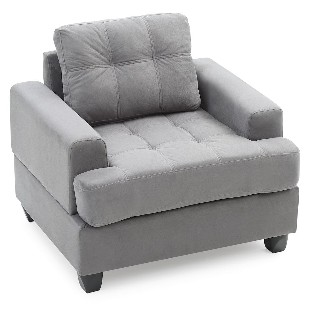 Glory Furniture Sandridge Accent Chair in Gray Color