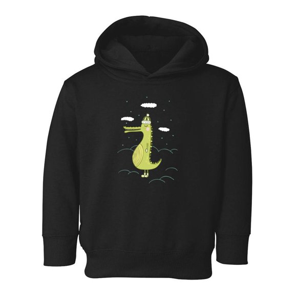Sleepy Crocodile On The Clouds Hoodie Toddler -Image by Shutterstock,  4 Toddler