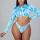 thumbnail image 2 of Traje de Baño de Dos Piezas Con Estampado de Bikini Para Mujer Traje de Baño Traje de Baño Conjunto de Ropa de Playa Odeerbi ODB120253, 2 of 9