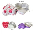 thumbnail image 6 of Mosiee 10Pcs 100ml Tin Foil Aluminum Foil Pudding Cup With Lid Heart-shaped Disposable Mini Mousse Cupcake Containers Baking Mould, 6 of 9
