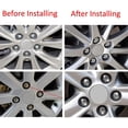 thumbnail image 4 of 20 pcs 21mm car wheel nut caps (silver) hexagonal tyre wheel bolt nut caps tyre screw caps with removal tool set dust protector, 4 of 5