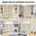 thumbnail image 6 of Yellow Blue Spring Floral Kitchen Curtains 72 Inch Length, Summer Botanical Farmhouse Grommet Top Bedroom Living Room Curtains, Light Filtering Cafe Curtain Drapes 2 Panels Set 104''x72'', 6 of 9
