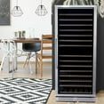 thumbnail image 6 of Danolapsi Wine Fridge Freestanding,160 Bottles 24 Inch Wine Cooler Refrigerator,Tall Wine Fridge with  LED Operation Screen,Double-Layer Tempered Glass Door with Lock,Under Counter Wine Cellar, 6 of 6
