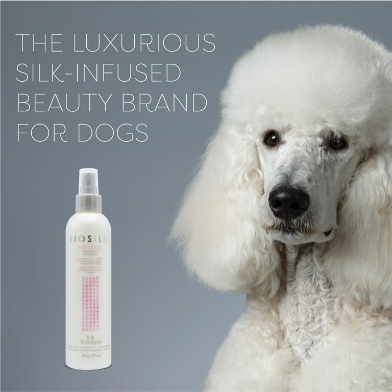 Biosilk for dogs top detangling and shine spray