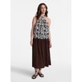 thumbnail image 3 of Time and Tru Women's Print Halter Top, Sizes XS-XXXL, 3 of 6