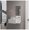 White Particle Board Engineered Wood, variant on Floating Hallway Cabinet Lowell, Living Room, Black