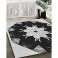thumbnail image 2 of Ahgly Company Indoor Square Patterned Mid Gray Novelty Area Rugs, 4' Square, 2 of 6