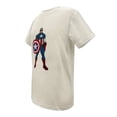 thumbnail image 3 of Playera Capitán América Talla 10 Manga Corta con Lentejuelas Blanco, 3 of 4