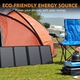 thumbnail image 2 of Cargador de panel solar plegable de 60 W con salida de 18 V CC (11 conectores) para estaciones de energía portátiles de 100 W ~ 350 W Jackery/Rockpals/Flashfish/Enginstar, generador solar portátil par, 2 of 5
