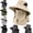 Gray, variant on Upf 50+ Sun Protection Hat with Full Face & Neck Coverage,Flap Hats Armor Wear,UV Bucket Cover Shield Fishing Straw Mowing