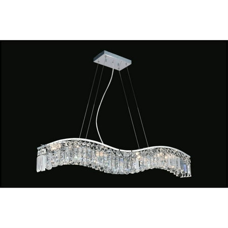 

7 Light Down Chandelier with Chrome finish