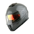 thumbnail image 2 of Martian Motorcycle Modular Full Face Helmet Flip up Dual Visor Sun Shield: HG362 Cement Grey, 2 of 9
