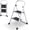White, variant on Steel Folding 2 Step Stool Ladder Adults With Soft-Grip Handle 330 Lbs(Black)